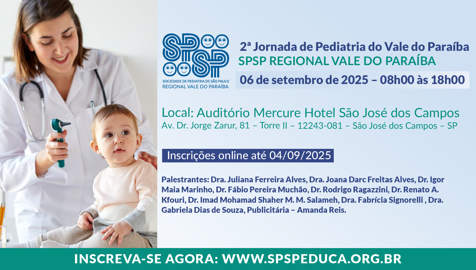 2ª Jornada de Pediatria do Vale do Paraíba - SPSP Regional Vale do Paraíba